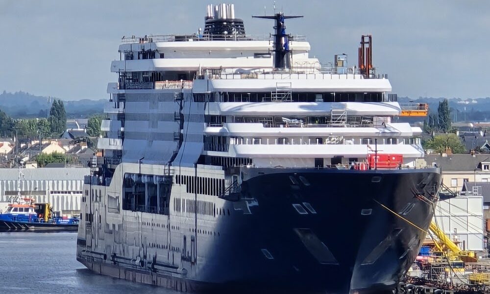 Visite des chantiers navals de Saint-Nazaire